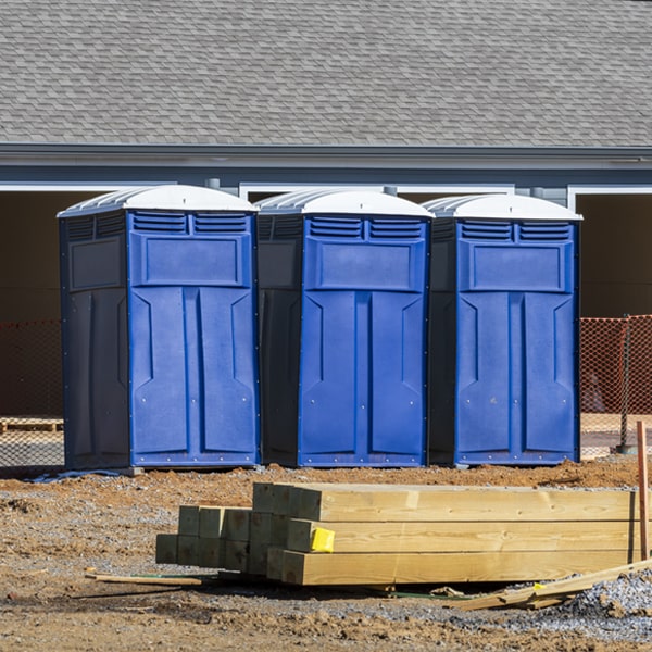 what is the maximum capacity for a single porta potty in Haydenville MA